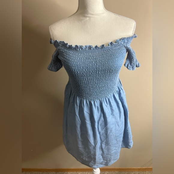 Nwt forever 21 woven denim dress size small - Picture 5 of 12